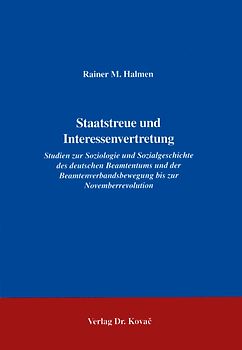 Staatstreue und Interessenvertretung