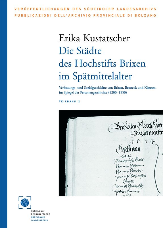 Die Städte des Hochstifts Brixen im Spätmittelalter