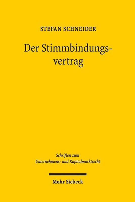 Der Stimmbindungsvertrag