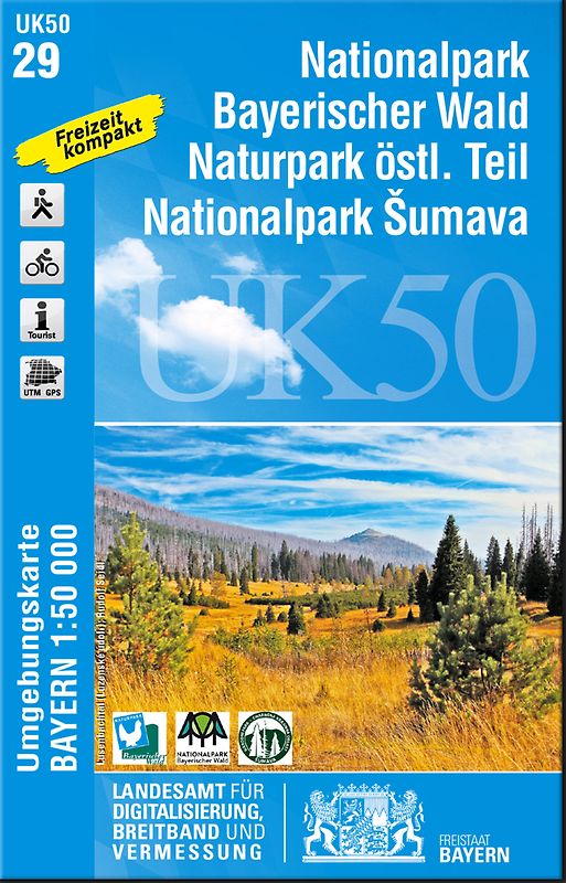 UK50-29 Nationalpark Bayerischer Wald, Naturpark östlicher Teil, Nationalpark Sumava