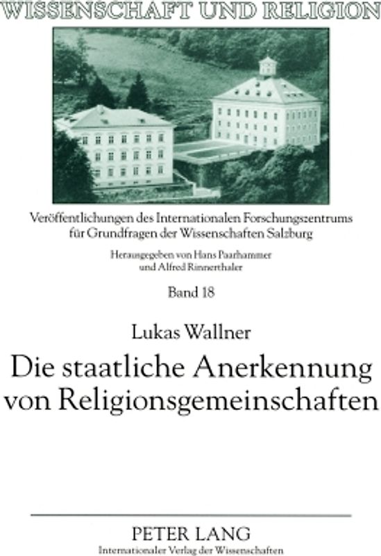 Die staatliche Anerkennung von Religionsgemeinschaften