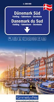 Kümmerly+Frey Regional-Strassenkarte Dänemark Süd 1:200.000