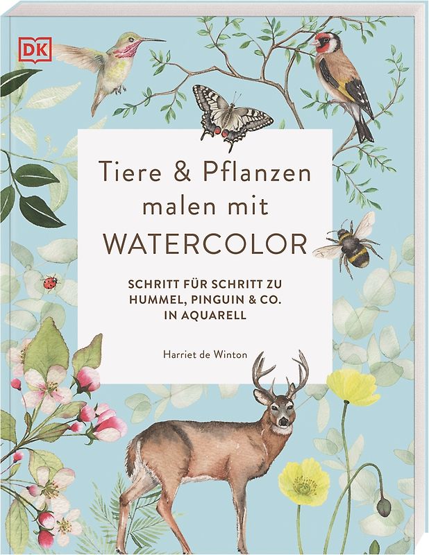 Tiere und Pflanzen malen mit Watercolor