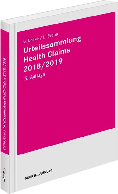 Urteilssammlung Health-Claims 2018/2019