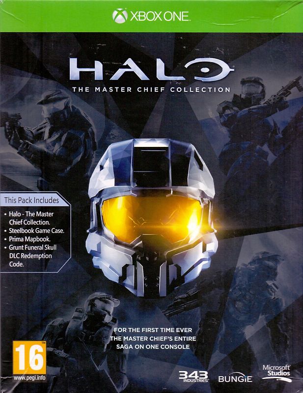 Halo [The Master Chief Collection, Limited Edition, inkl. Halo: Combat Evolved Anniversary, Halo 2: Anniversary, Halo 3 und Halo 4, Steelbook & Map Book, Internationale Version] Xbox One