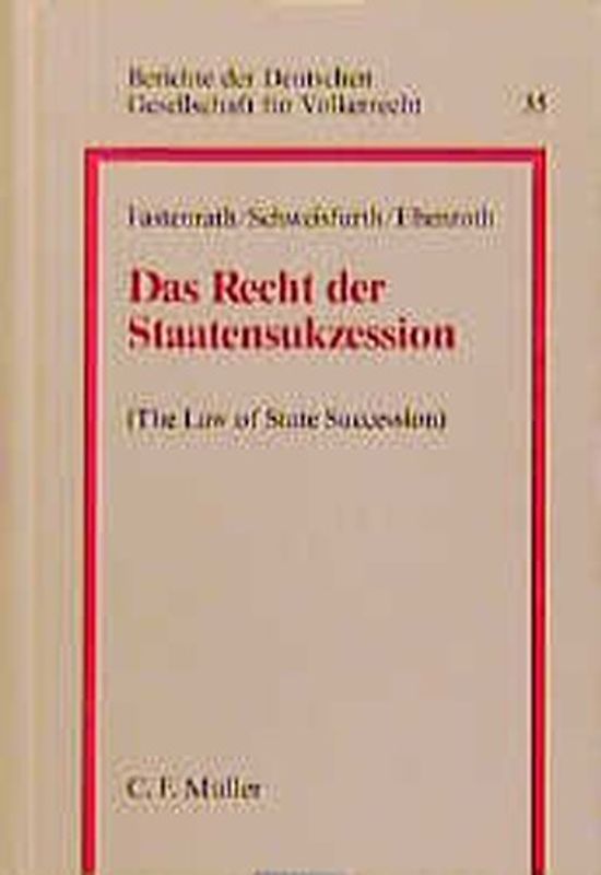 Das Recht der Staatensukzession