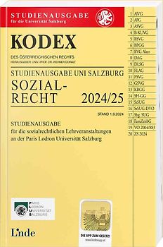 KODEX Studienausgabe Sozialrecht Salzburg 2024/25