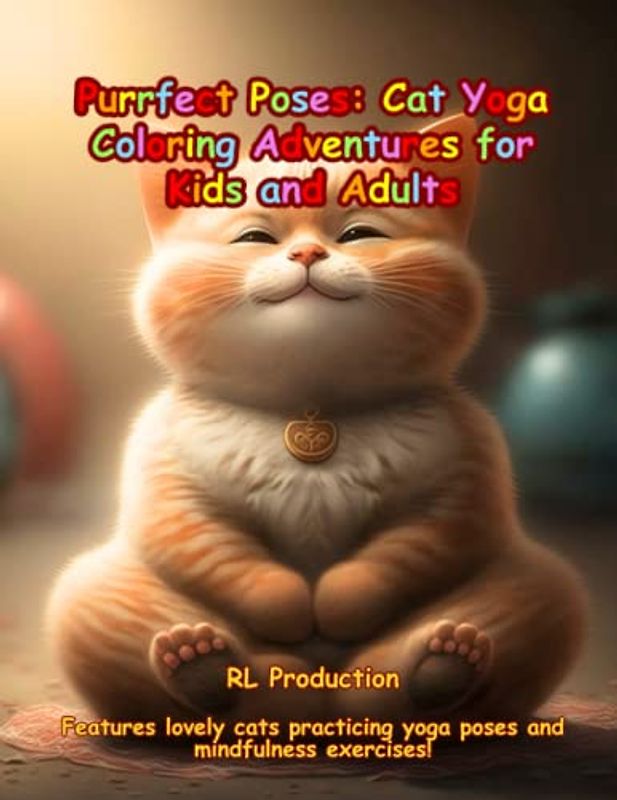 Purrfect Poses: Cat Yoga Coloring Adventures for Kids and Adults: Features lovely Cats practicing yoga poses and mindfulness exercises!