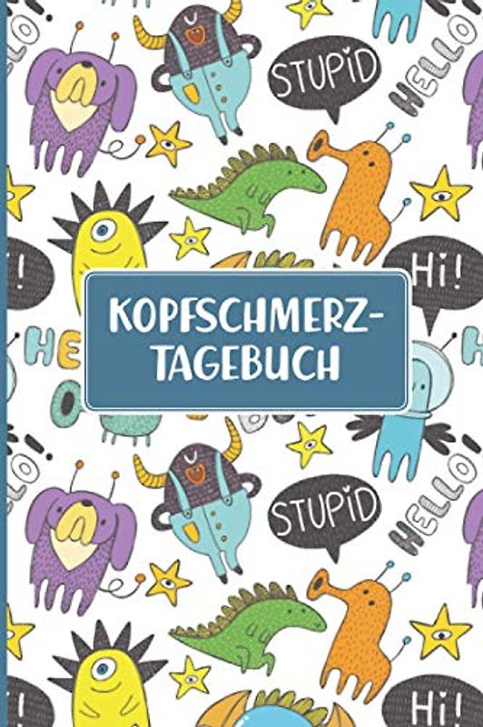 Kopfschmerz Tagebuch | Kinder: Migräne Tagebuch 112 Seiten DIN A5 | Schmerztagebuch zum Ausfüllen und Eintragen bei starken Kopfschmerzen, ... Kopfschmerztagebuch für Jungen mit Kopfweh