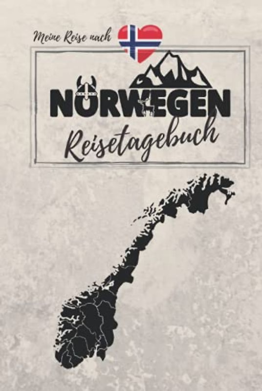Meine Reise nach NORWEGEN | REISETAGEBUCH: Tagebuch zum Ausfüllen, Eintragen & Selberschreiben | ca. A5 (15,24 x 22,86 cm) | Hardcover-Variante