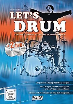 Let's Drum + 2 DVDs