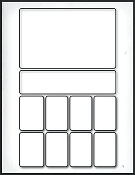 Comic Selber Machen 100 Vorlagen für Comic Zeichnen Lernen: Comic Selber Zeichnen Blanko Buch Geschenk für Comic Fan, Erwachsene & Kinder (A4 Comic Papier, 2000's Stil)