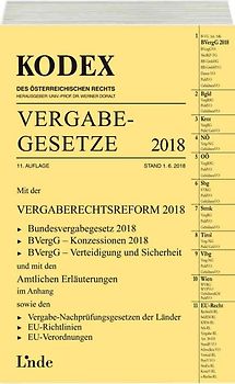 KODEX Vergabegesetze 2018
