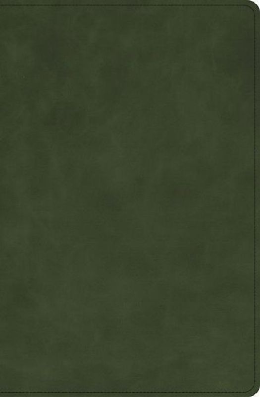 CSB Single-Column Compact Bible, Holman Handcrafted Collection, Zipper Closure, Marbled Olive Premium Calfskin