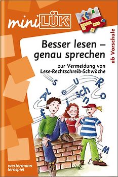miniLÜK. Fördern und Fordern / Besser lesen - genau sprechen: zur Vermeidung von Lese-Rechtschreib-Schwäche, Übungen ab Vorschule