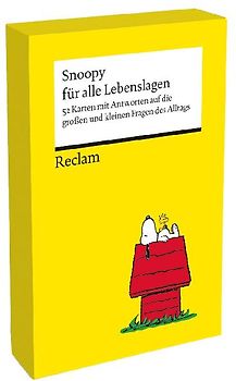 Snoopy für alle Lebenslagen. 52 Karten mit Antworten auf die großen und kleinen Fragen des Alltags (Kartenbox)