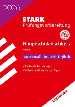STARK Lösungen zu Mathematik, Deutsch, Englisch - Hauptschulabschluss 2026 Hessen - Prüfungsvorbereitung