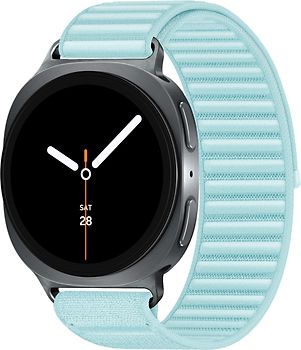 Samsung Galaxy Watch8 40 mm Boîtier aluminium graphite sur Confort S/M vert d'eau [Wi-Fi + 4G]