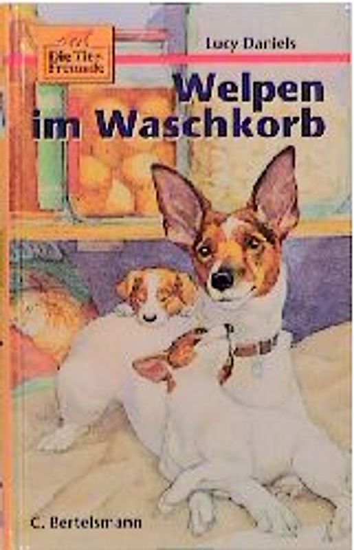 Die Tierfreunde / Welpen im Waschkorb