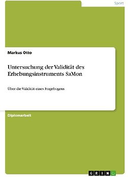 Untersuchung der Validität des Erhebungsinstruments SaMon