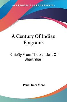 A Century Of Indian Epigrams