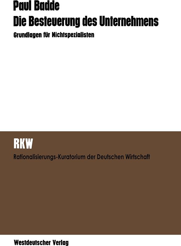 Die Besteuerung des Unternehmens
