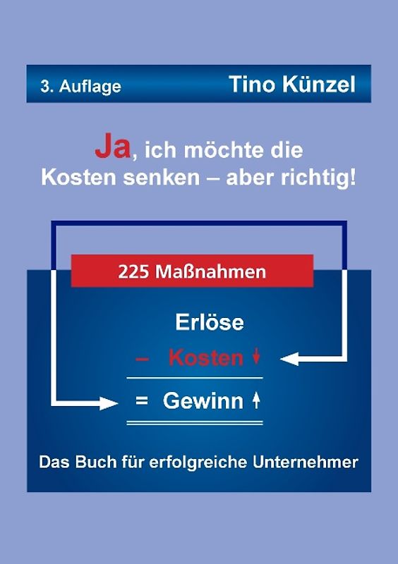 Ja, ich möchte die Kosten senken - aber richtig!. Das Buch für erfolgreiche Unternehmer