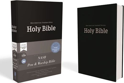 Nasb, Pew and Worship Bible, Hardcover, Black, 1995 Text, Comfort Print