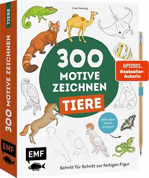 300 Motive zeichnen – Tiere