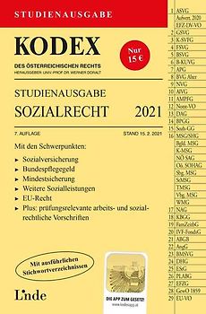 KODEX Studienausgabe Sozialrecht 2021