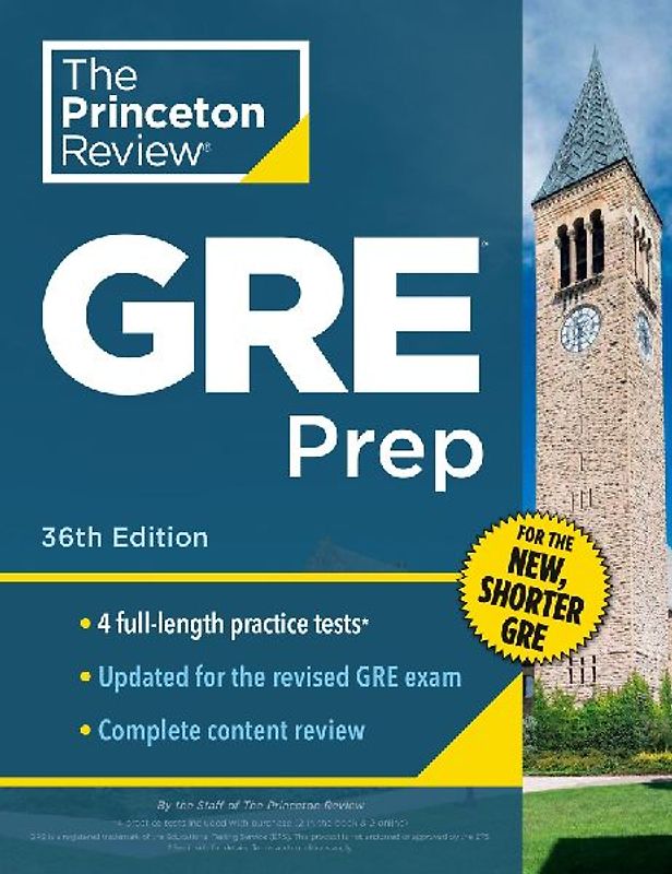 Princeton Review GRE Prep, 36th Edition