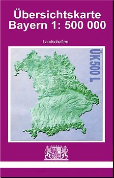 ÜK500 Amtliche Übersichtskarte von Bayern 1:500000