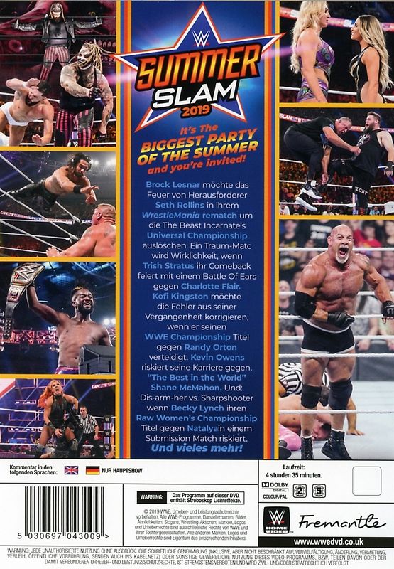 WWE: Summerslam 2019(Rucksack) DVD