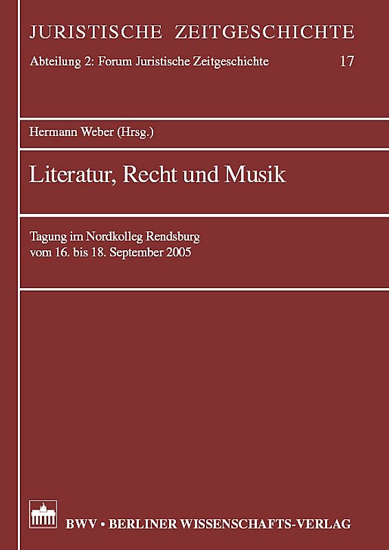 Literatur, Recht und Musik
