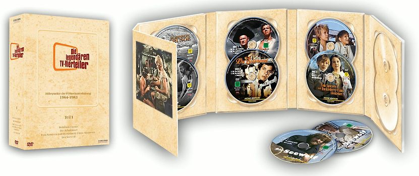 Die legendären TV-Vierteiler: Teil 1 - Höhepunkte der Fernsehunterhaltung [8 DVDs] DVD