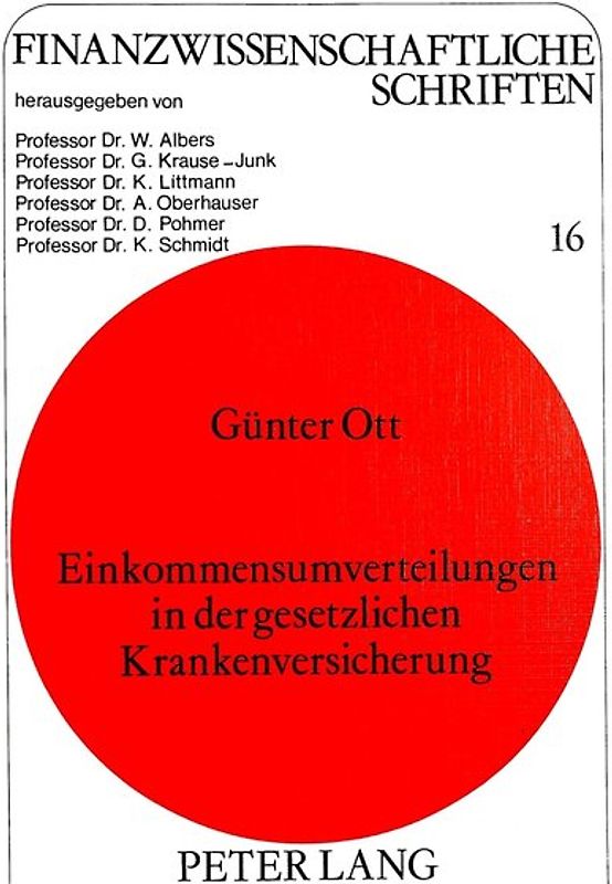 Einkommensumverteilungen in der gesetzlichen Krankenversicherung