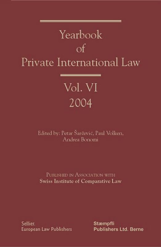 Yearbook of Private International Law