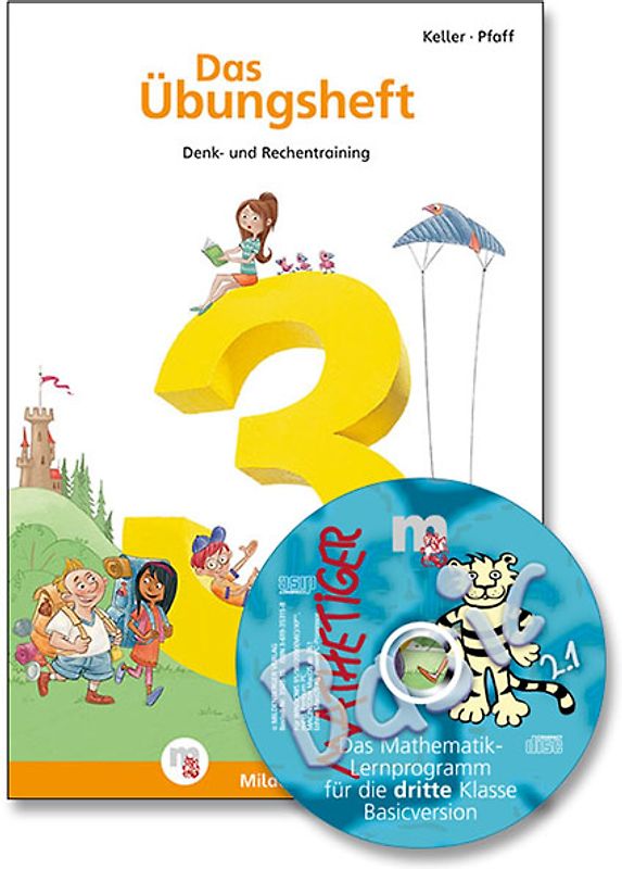 Das Übungsheft Mathematik 3 mit CD-ROM Mathetiger Basic 3. Denk- und Rechentraining, mit CD-ROM Mathetiger Basic 3, Version 2.1, Klasse 3