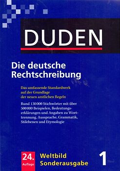 Duden: Band 1 - Die deutsche Rechtschreibung [24. Auflage 2006, Weltbild]