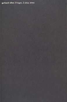 Drei Fragen, zwei Sätze, Bitten