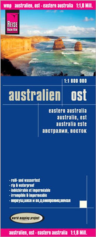 Reise Know-How Landkarte Australien, Ost (1:1.800.000)