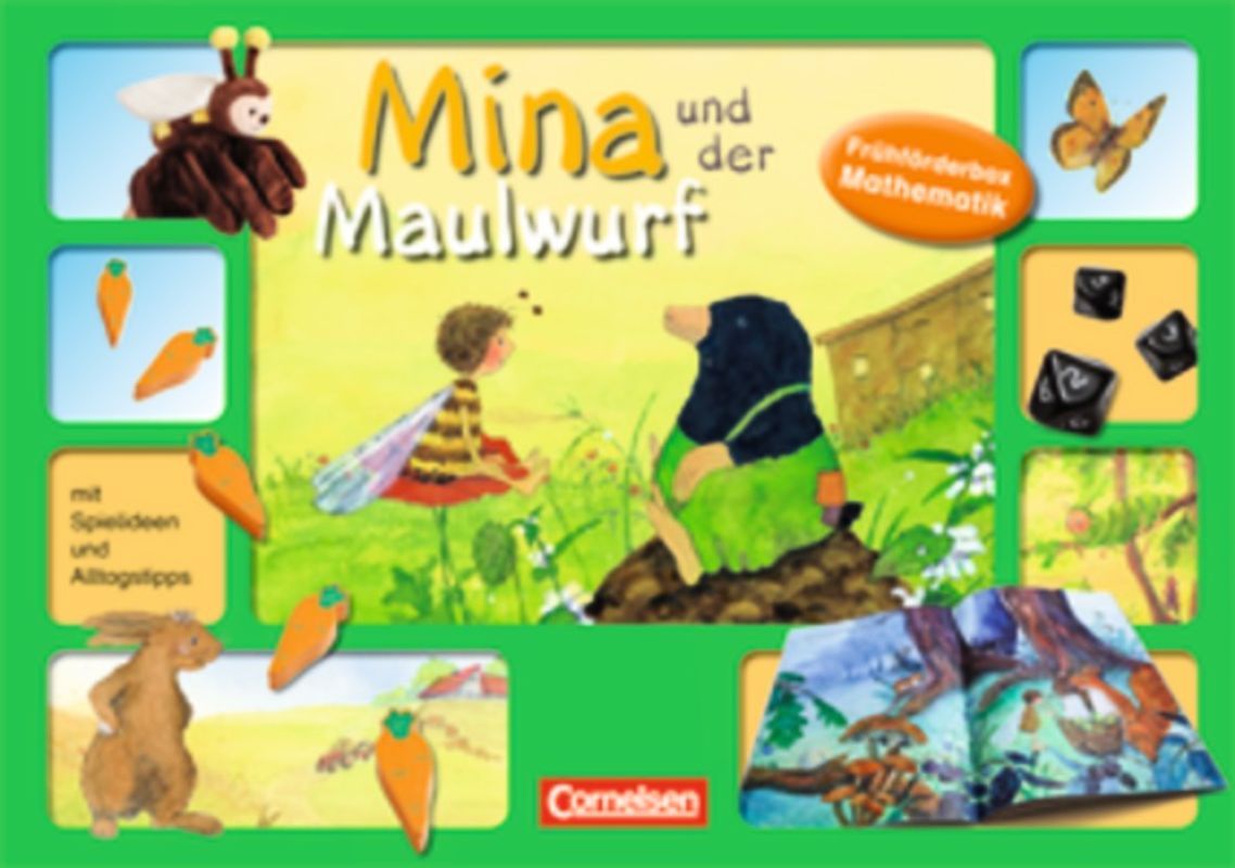 Förderboxen für KiTa und Anfangsunterricht / Mina und der Maulwurf. Frühförderbox Mathematik. Mit Spielideen und Alltagstipps