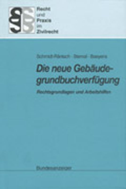 Die neue Gebäudegrundbuchverfügung