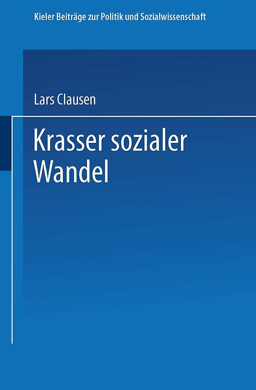 Krasser sozialer Wandel