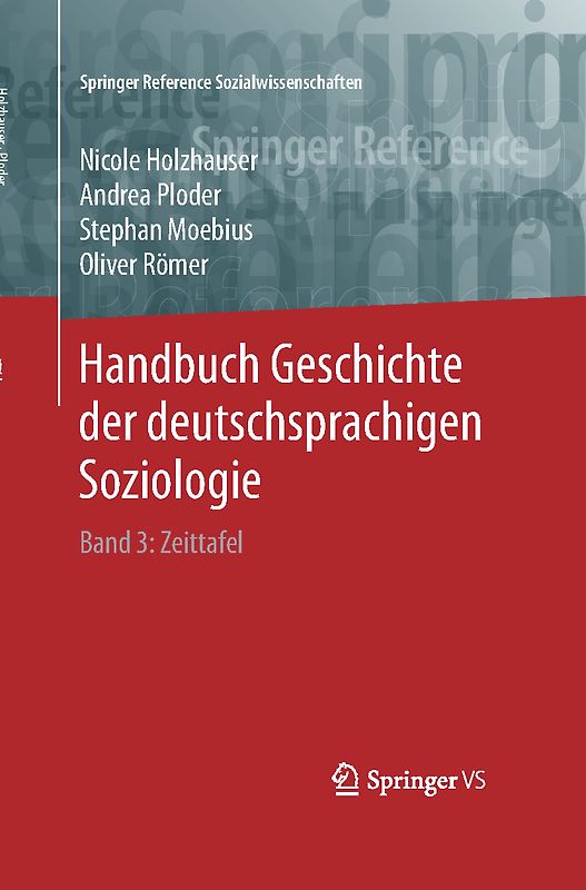 Handbuch Geschichte der deutschsprachigen Soziologie
