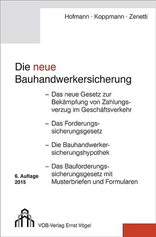 Die neue Bauhandwerkersicherung