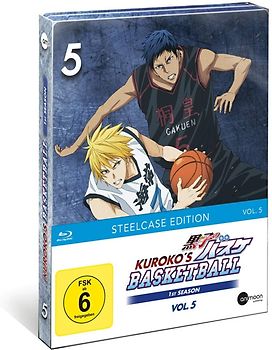 Kuroko's Basketball - Season 1 - Vol. 5 [Limited Steelbook Edition, inkl. Acryl Figur & Panini Sammelkarten] Blu-ray Disc