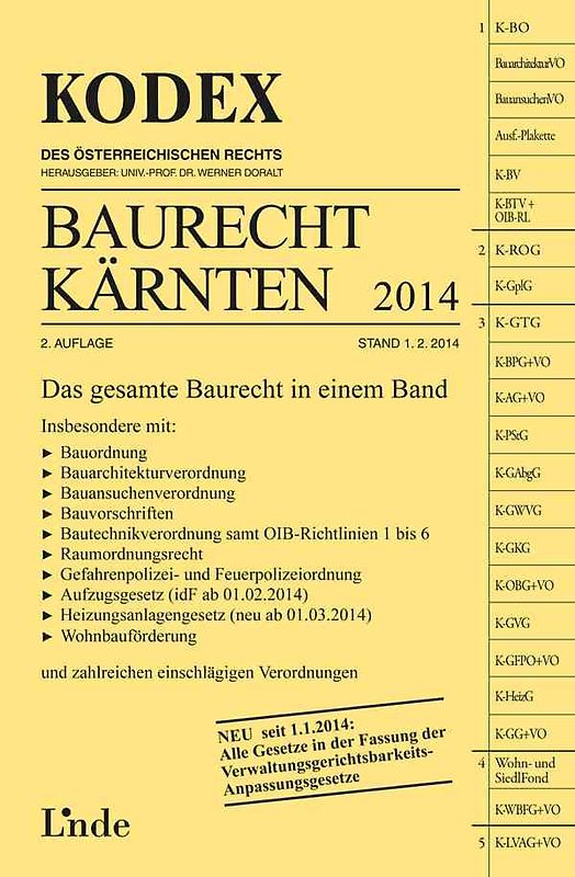 KODEX Baurecht Kärnten