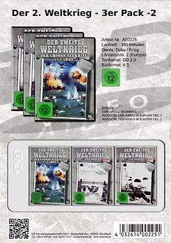 Der 2. Weltkrieg - 3er Package Vol. 2 [3 DVDs] DVD