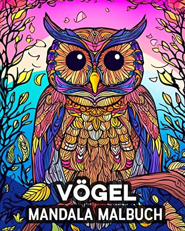 Vo¿gel Mandala Malbuch: 60 schöne Ausmalbilder, tolles Vogel-Malbuch für Jugendliche und Erwachsene